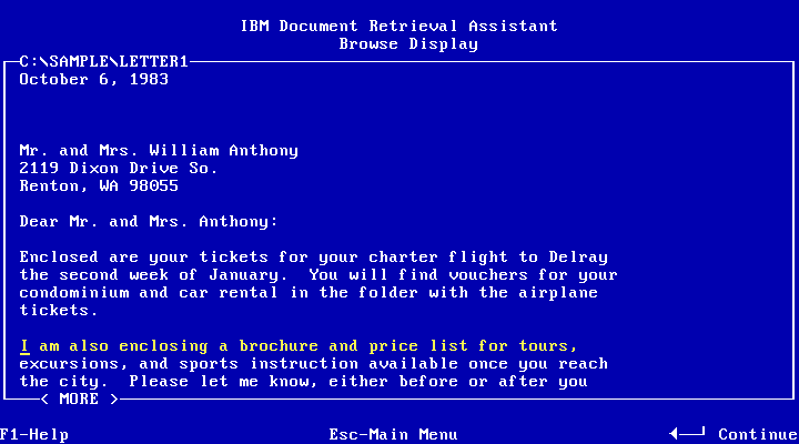 IBM Document Retrieval Assistant 1.00 - Preview